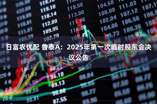日富农优配 鲁泰A：2025年第一次临时股东会决议公告
