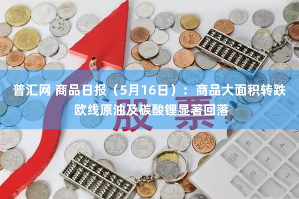 普汇网 商品日报（5月16日）：商品大面积转跌 欧线原油及碳酸锂显著回落