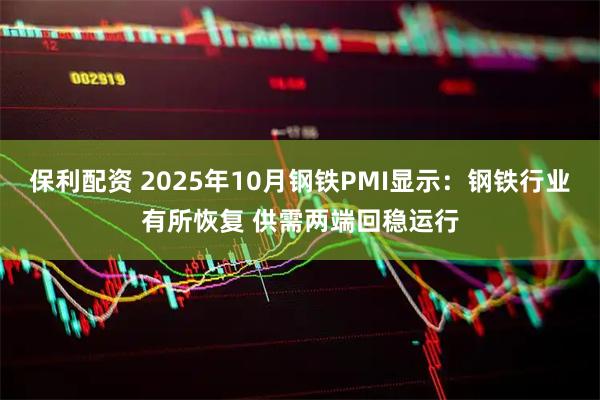 保利配资 2025年10月钢铁PMI显示：钢铁行业有所恢复 供需两端回稳运行