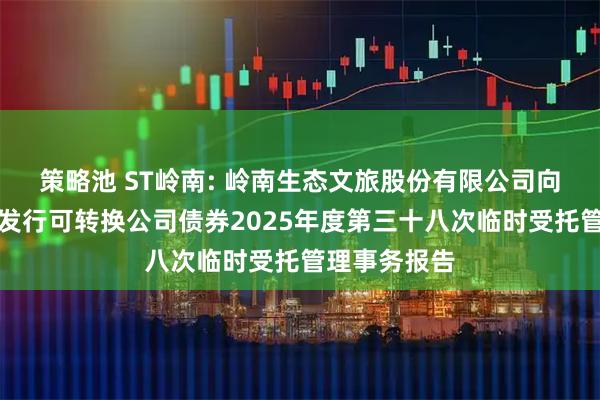 策略池 ST岭南: 岭南生态文旅股份有限公司向不特定对象发行可转换公司债券2025年度第三十八次临时受托管理事务报告