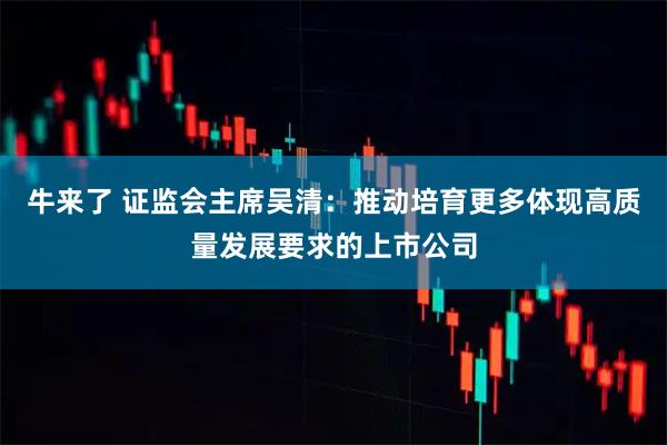 牛来了 证监会主席吴清：推动培育更多体现高质量发展要求的上市公司